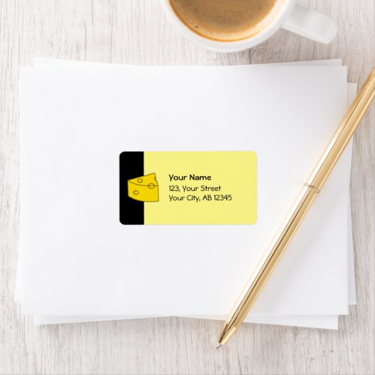 Étiquette Fromage jaune (En situation)