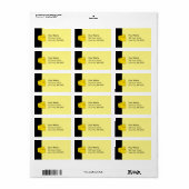 Étiquette Fromage jaune (Feuille entière)