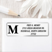 ÉTIQUETTE FRONTIÈRE D'ARGENT (En situation)