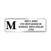 ÉTIQUETTE FRONTIÈRE D'ARGENT (Devant)