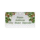 Étiquette Frontière de Noël (Devant)