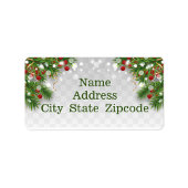 Étiquette Frontière de Noël