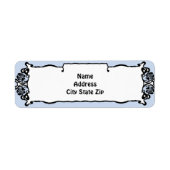 Étiquette Frontière florale Art nouveau (Devant)