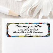 ÉTIQUETTE FRONTIÈRE QUILT (En situation)