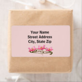 Étiquette Frontière Trois Papes Roses (En situation)