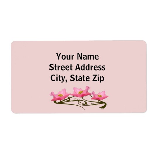 Étiquette Frontière Trois Papes Roses (Devant)