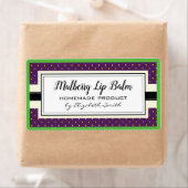 Étiquette Fruit mauve de mûre saveur produits maison étiquet (En situation)