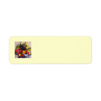 Étiquette Fruit & Vegetley Medley Adresse de retour Label
