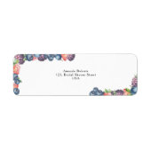 Étiquette Fruits à mélange d'aquarelles (Devant)