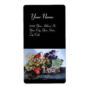 ÉTIQUETTE FRUITS DE SAISON 1 - RAISONS ET PEARS