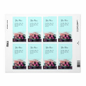 ÉTIQUETTE FRUITS DE SAISON 2/ PEACHES ET PRUNES (Feuille entière)