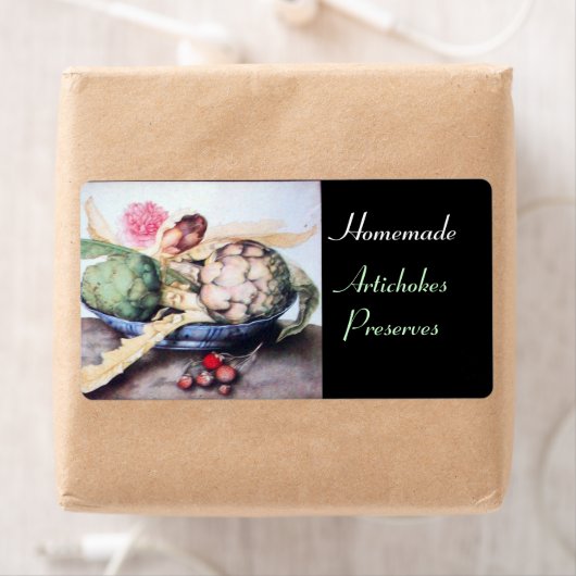 ÉTIQUETTE FRUITS DE SAISON 4- ARTICHOKES, ROSE & FRAISES (En situation)