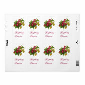 ÉTIQUETTE FRUITS DE SAISON / RASPBERRIES (Feuille entière)