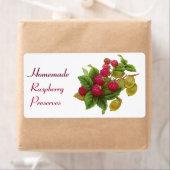 ÉTIQUETTE FRUITS DE SAISON / RASPBERRIES (En situation)