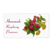 ÉTIQUETTE FRUITS DE SAISON / RASPBERRIES (Devant)