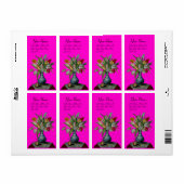 Étiquette FRUITS DE SAISON -TULIPS violet (Feuille entière)