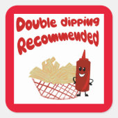 Étiquette fry cookie, autocollants frites français (Devant)