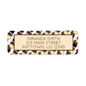 Étiquette Fudge Stack Confection Confection Sucres de confis (Devant)