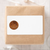 Étiquette Fugio Cent Miniature Votre Entreprise Cuivre Penny (En situation)