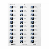 Étiquette Full de Skiers (Feuille entière)