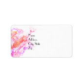 Étiquette Fumée Abstraite (Devant)