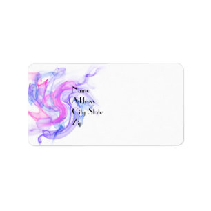 Étiquette Fumée Abstraite sur l'eau