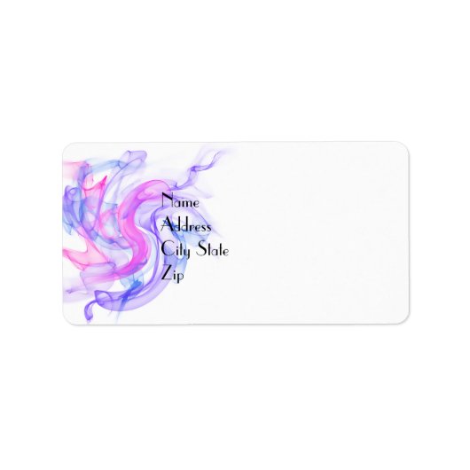 Étiquette Fumée Abstraite sur l'eau (Devant)