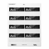 Étiquette Fun Fancy Nom de la fête Tags (Feuille entière)