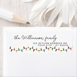 Étiquette Fun Festif Personnalisé Motif de cordes Festive