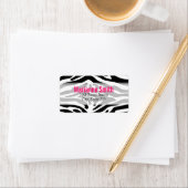 Étiquette Funky Zebra (En situation)