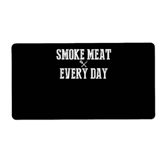 Étiquette Funny Bbq Smoker Accessoire Pitmaster Papa Grillin (Devant)