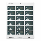 Étiquette Funny Chic Cute Llama & Sheep Return Address (Feuille entière)