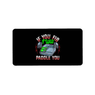 Étiquette Funny FireFighter Police Office Defibrillator