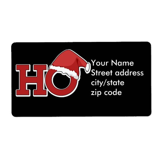 Étiquette Funny Noël (Devant)