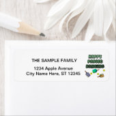 Étiquette Funny Pickleball Happy Paddle Dancing (En situation)