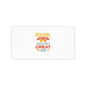 Étiquette funny pickleball making courts (Devant)