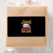 Étiquette Funny Police Pompier Frontliner Infirmière Cadeaux (En situation)