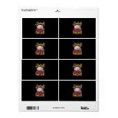 Étiquette Funny Police Pompier Frontliner Infirmière Cadeaux (Feuille entière)