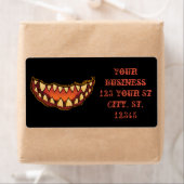 Étiquette Funny Scary Jack o'lantern Thunder_Cove (En situation)