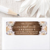 Étiquette Futur M. Mme Dahlia Mariage de fleur Adresse de re (En situation)