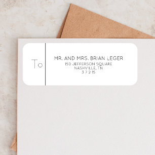 Étiquette Futur M. & Mme Mariage Fiançailles Nouveau engagé