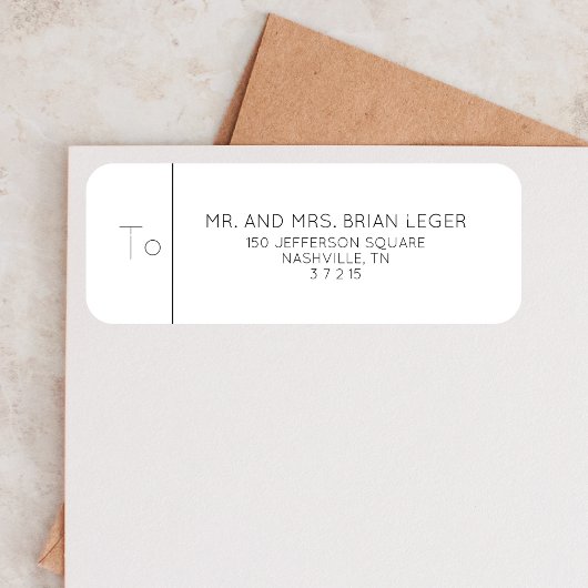 Étiquette Futur M. & Mme Mariage Fiançailles Nouveau engagé