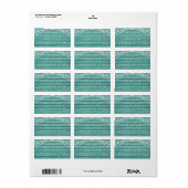 Étiquette Futur M. Mme Rustic Wood Lights Mariage Adresse (Feuille entière)