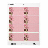 Étiquette G Balise de nom de fille (Feuille entière)