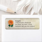 Étiquette G pour Gerberas Floral Monogramme (En situation)