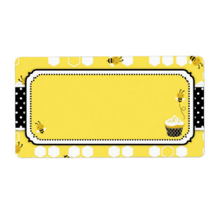 Étiquette Gaffez l'étiquette de nom d'abeille