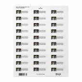 Étiquette Gaggle of White Ducks Adresse de retour (Feuille entière)