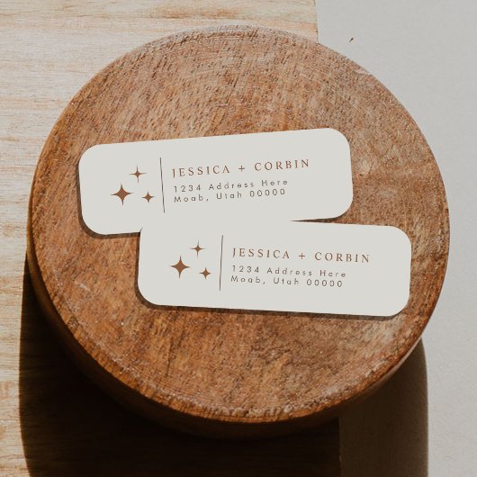 Étiquette GALA Bohemian Terracotta Celestia Adresse de retou