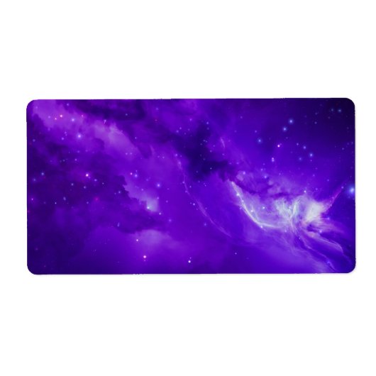Étiquette Galaxy et stars dans l'espace (Devant)