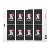 Étiquette Gamesalotl Axolotl Gaming  (Feuille entière)